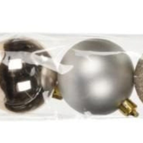 χριστουγεννιάτικοι γλόμποι ασημοί