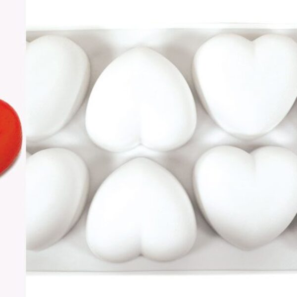 καλούπι σιλικόνης καρδιά