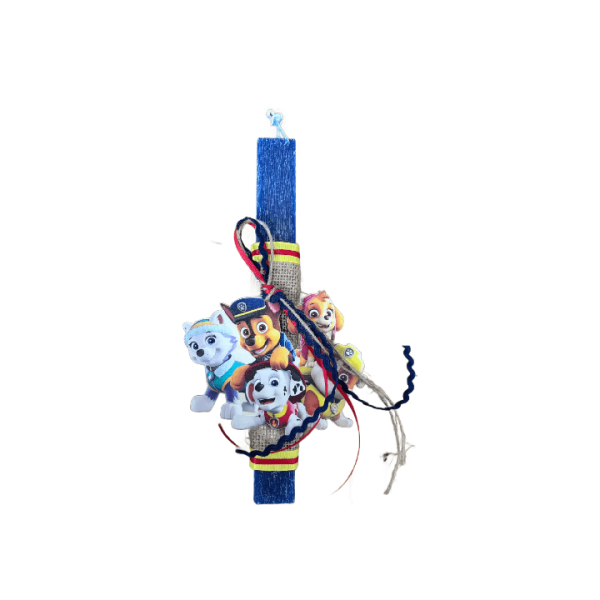 πασχαλινή λαμπάδα paw patrol